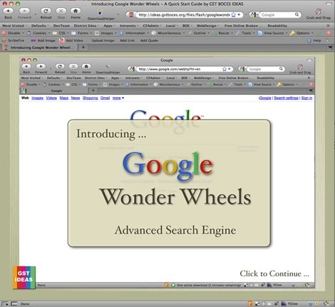 An image of our Google Wonder Wheels Quick Start Guide