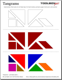 Tangrams - Printable Sheet 1