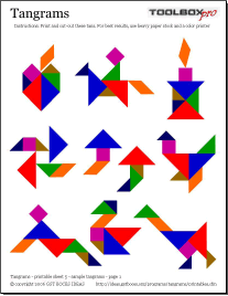 ideas tangrams program resources printable resources