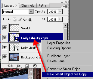 Smart Object via Copy